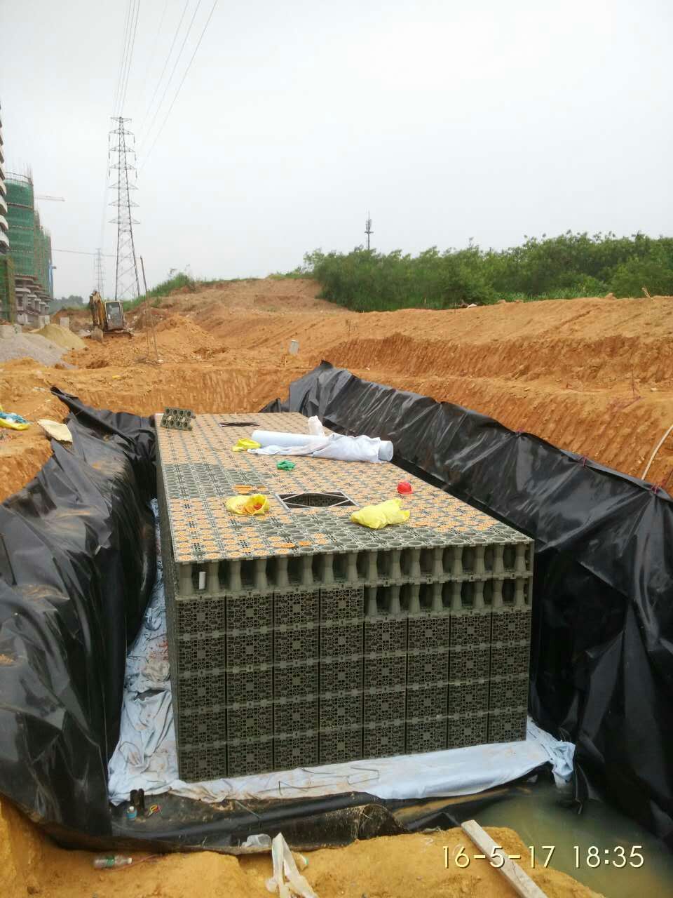 深圳市_产业园雨水收集利用系统模块水池项目工程